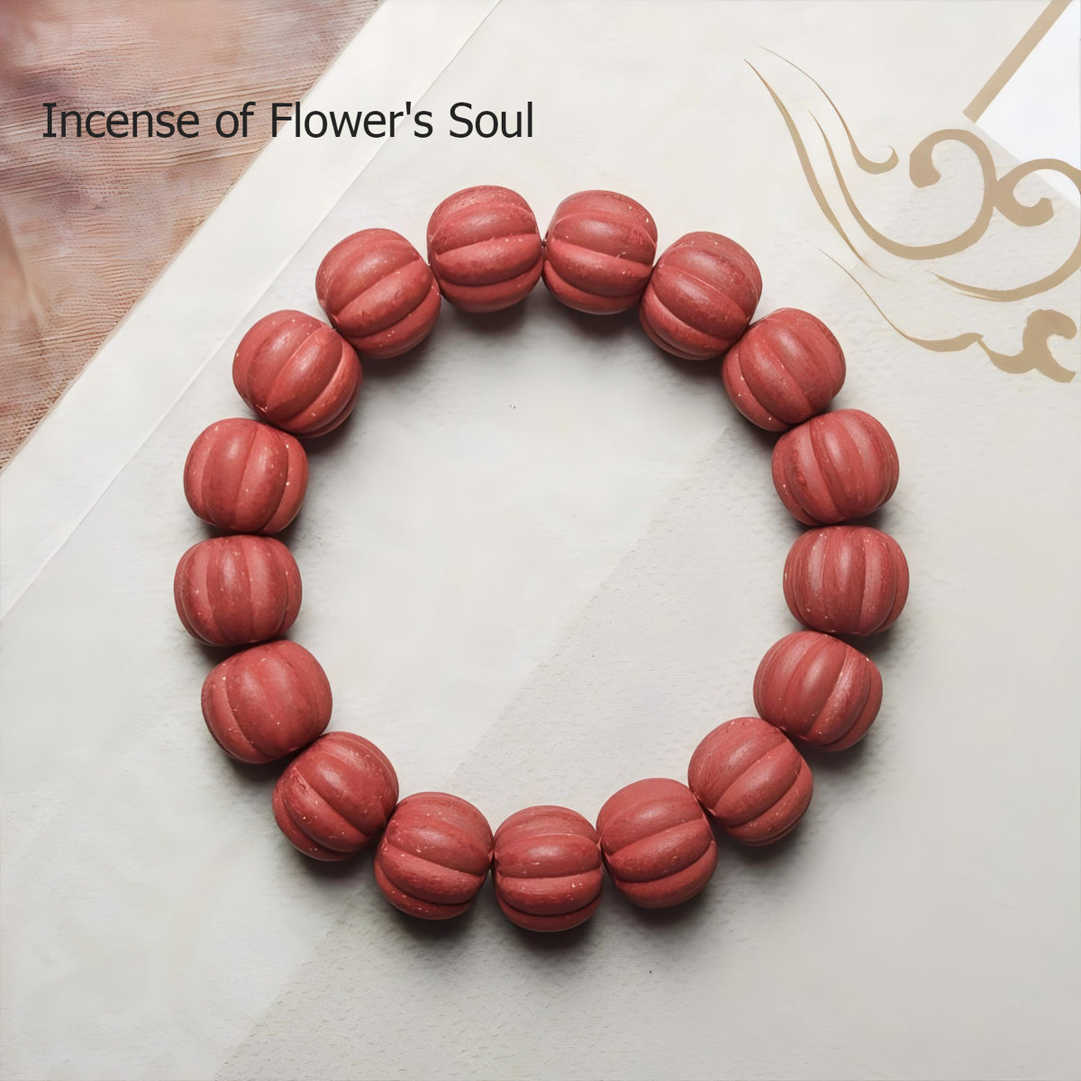 Kenlina Natural Herbal Incense Beads Bracelet Pumpkin-Carved Edition