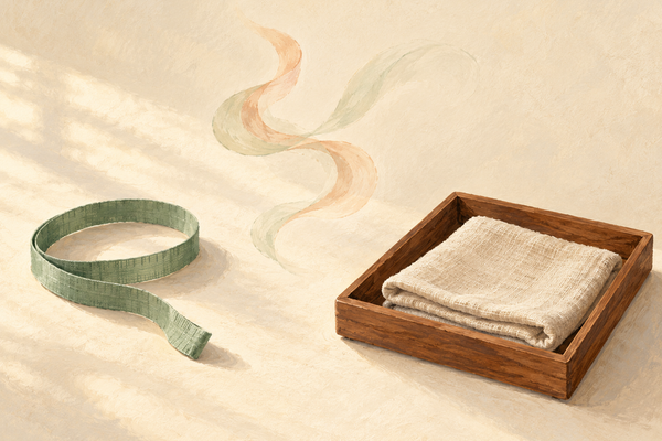 Editorial illustration of bracelet gift decisions: fit, scent preference, and everyday care