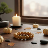 Kenlina Natural Herbal Incense Beads Bracelet Pumpkin-Carved Edition