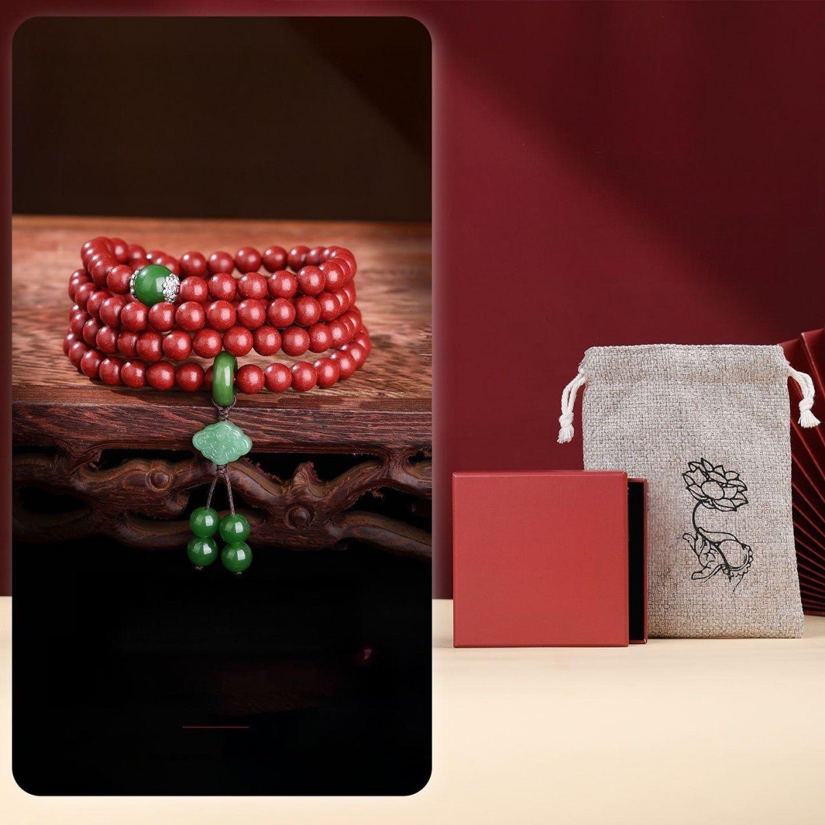 KenLina Ancient Remedy Handcrafted Herbal Incense Bracelet | Natural Aromatherapy & Meditation Beads