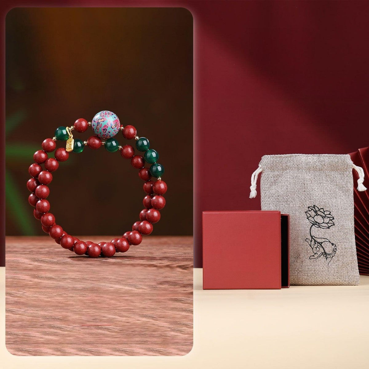 KenLina Ancient Remedy Handcrafted Herbal Incense Bracelet | Natural Aromatherapy & Meditation Beads