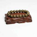 Kenlina Natural Green Sandalwood Meditation Beaded Bracelet