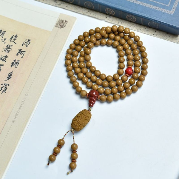 KenLina Grand Archive 108-Bead Herbal Incense Mala Necklace & Bracelet | 13 Ancient Recipes