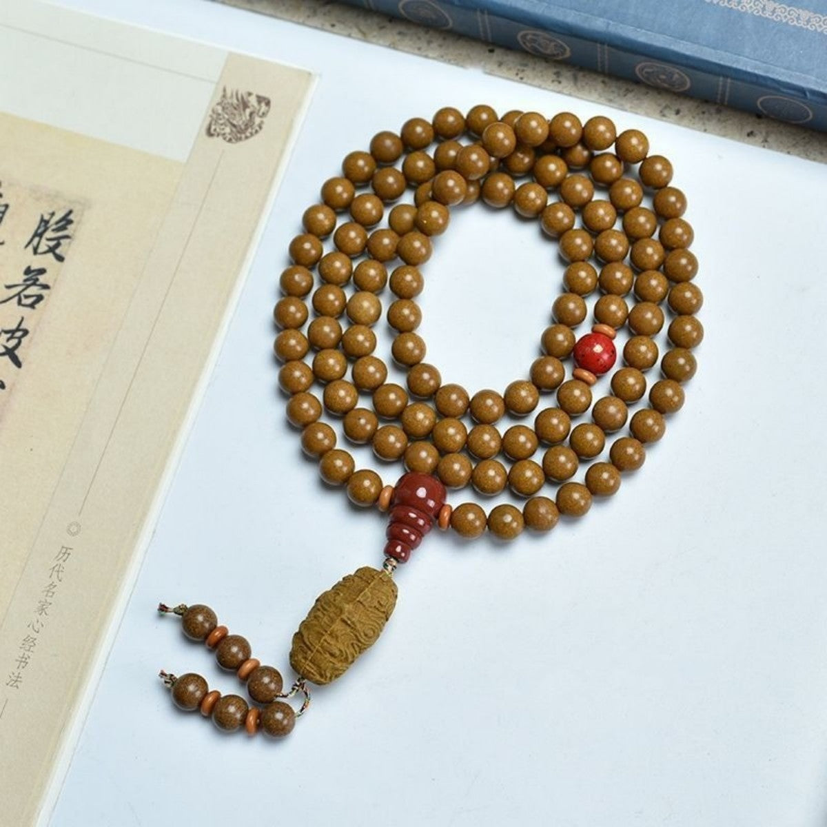 KenLina Grand Archive 108-Bead Herbal Incense Mala Necklace & Bracelet | 13 Ancient Recipes