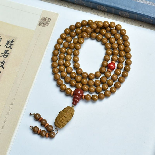 KenLina Grand Archive 108-Bead Herbal Incense Mala Necklace & Bracelet | 13 Ancient Recipes