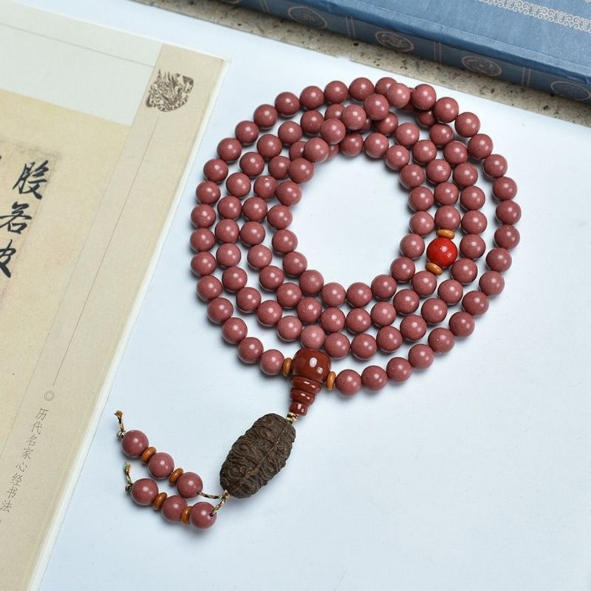 KenLina Grand Archive 108-Bead Herbal Incense Mala Necklace & Bracelet | 13 Ancient Recipes