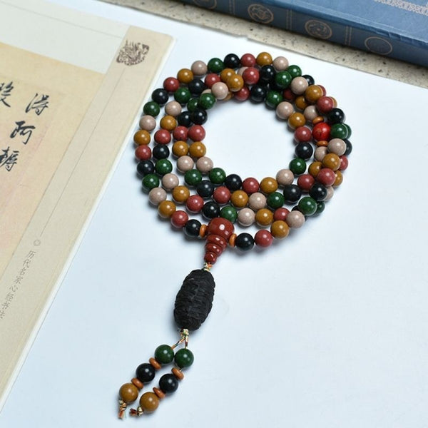 KenLina Grand Archive 108-Bead Herbal Incense Mala Necklace & Bracelet | 13 Ancient Recipes
