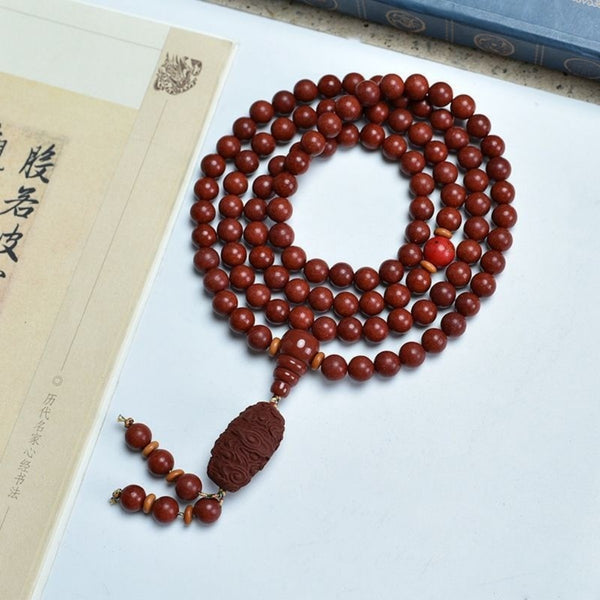 KenLina Grand Archive 108-Bead Herbal Incense Mala Necklace & Bracelet | 13 Ancient Recipes