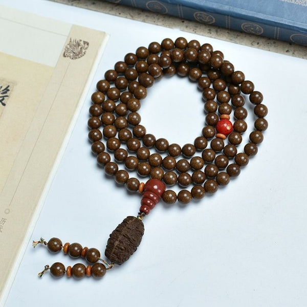 KenLina Grand Archive 108-Bead Herbal Incense Mala Necklace & Bracelet | 13 Ancient Recipes