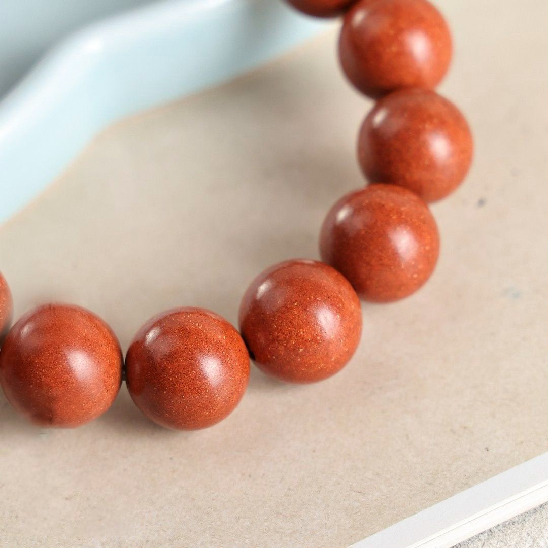 KenLina Tangerine Dew Aged Chenpi Herbal Incense Bracelet | Citrus Aromatherapy & Vitality Booster Beads