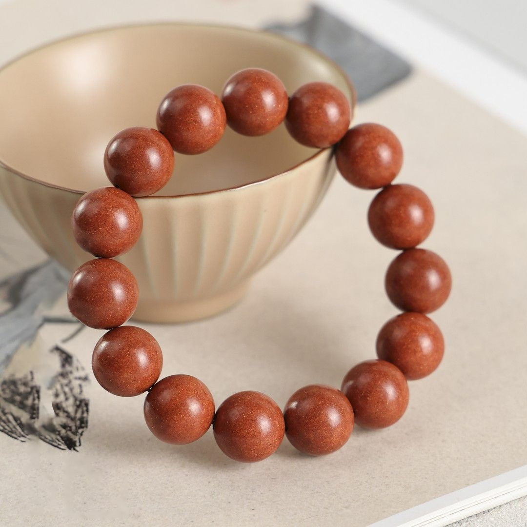 KenLina Tangerine Dew Aged Chenpi Herbal Incense Bracelet | Citrus Aromatherapy & Vitality Booster Beads