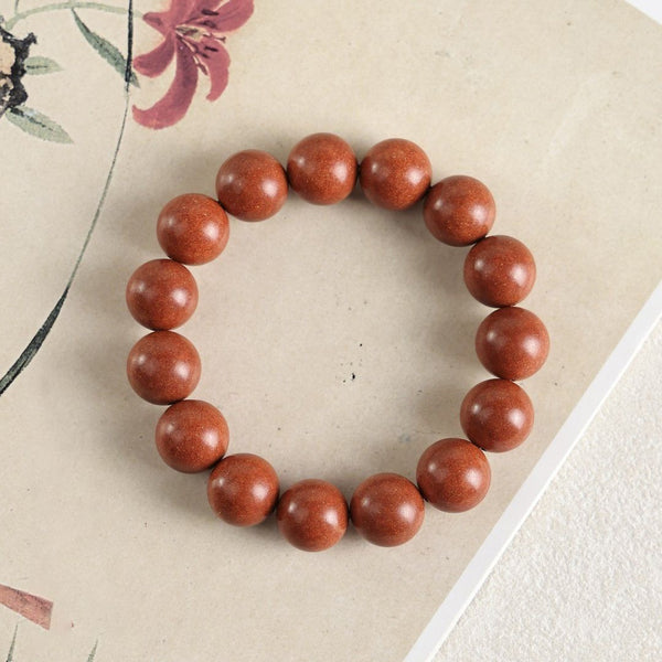 KenLina Tangerine Dew Aged Chenpi Herbal Incense Bracelet | Citrus Aromatherapy & Vitality Booster Beads