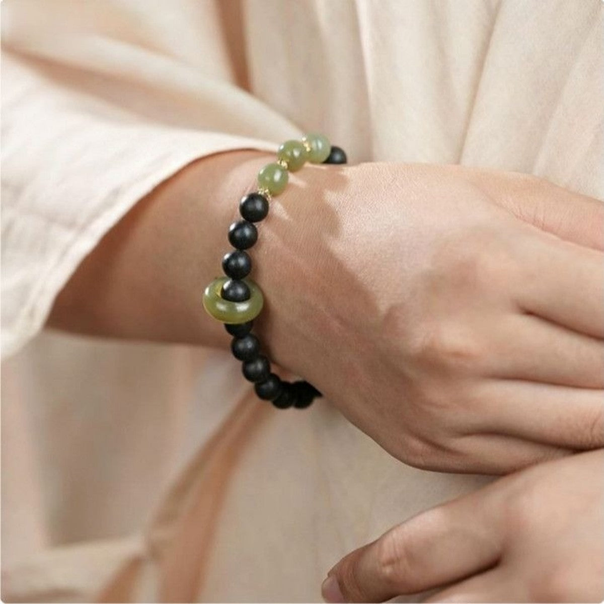 KenLina Harmony Circle Classic Round Bead Herbal Incense Bracelet | Natural Aromatherapy & Balance Jewelry