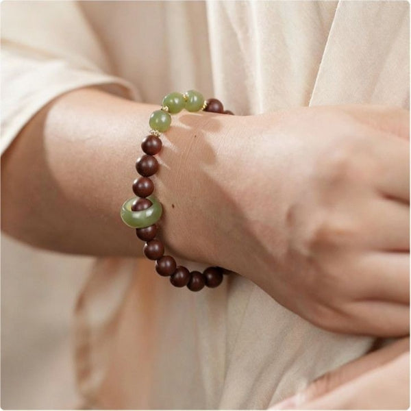 KenLina Harmony Circle Classic Round Bead Herbal Incense Bracelet | Natural Aromatherapy & Balance Jewelry